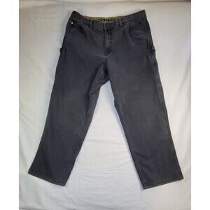 Catepillar CAT Workwear Carpenter Jeans Mens 38x30 Black Work Construction Ca10